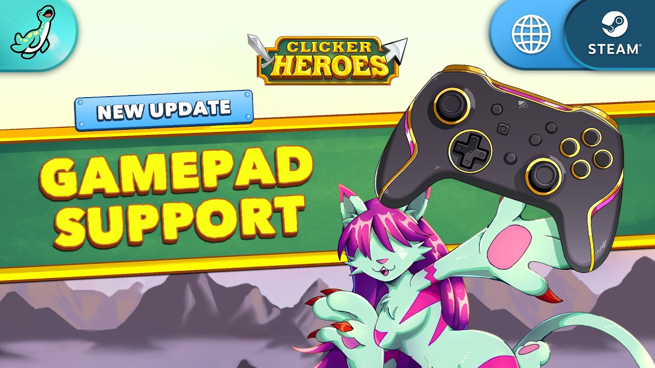 🎮 Play Clicker Heroes WITH A GAMEPAD! 🔥 New Update for Web and Steam!