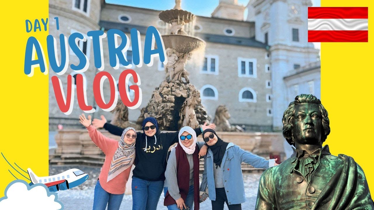 Vlog Austria Day 1 | Hari Pertama Dah Tengok Mozart In Real Life di Kota Salzburg