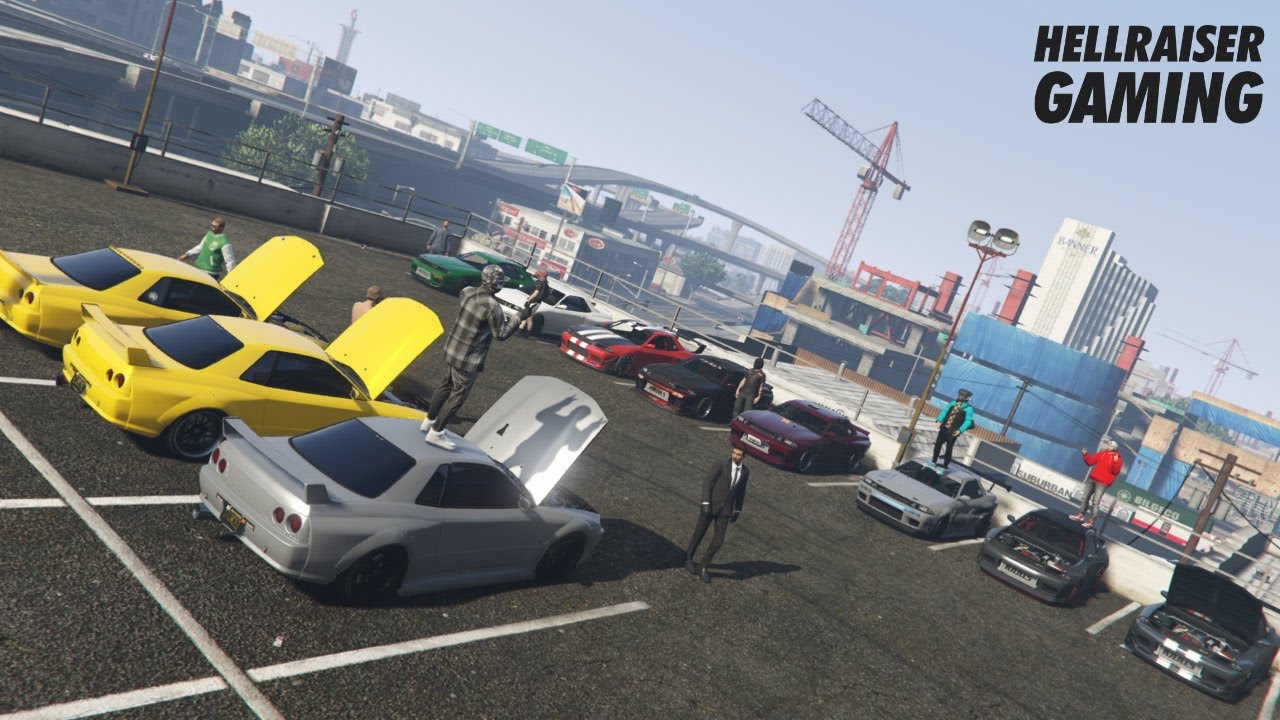 GTA 5 Elegy Retro Custom Car Show, Nissan Skyline, Cruise, 1v1 Drags, Rockstar Editor And More