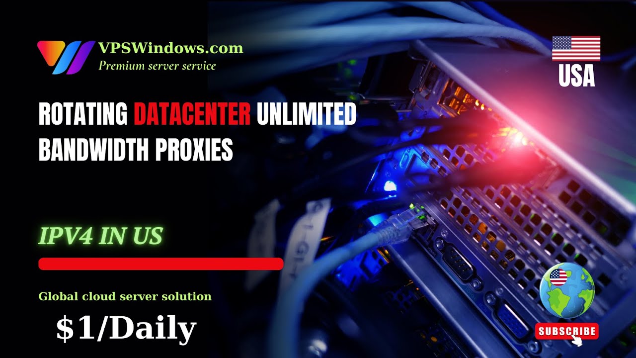 Rotating Datacenter Unlimited Bandwidth Proxies, IPv4 in US