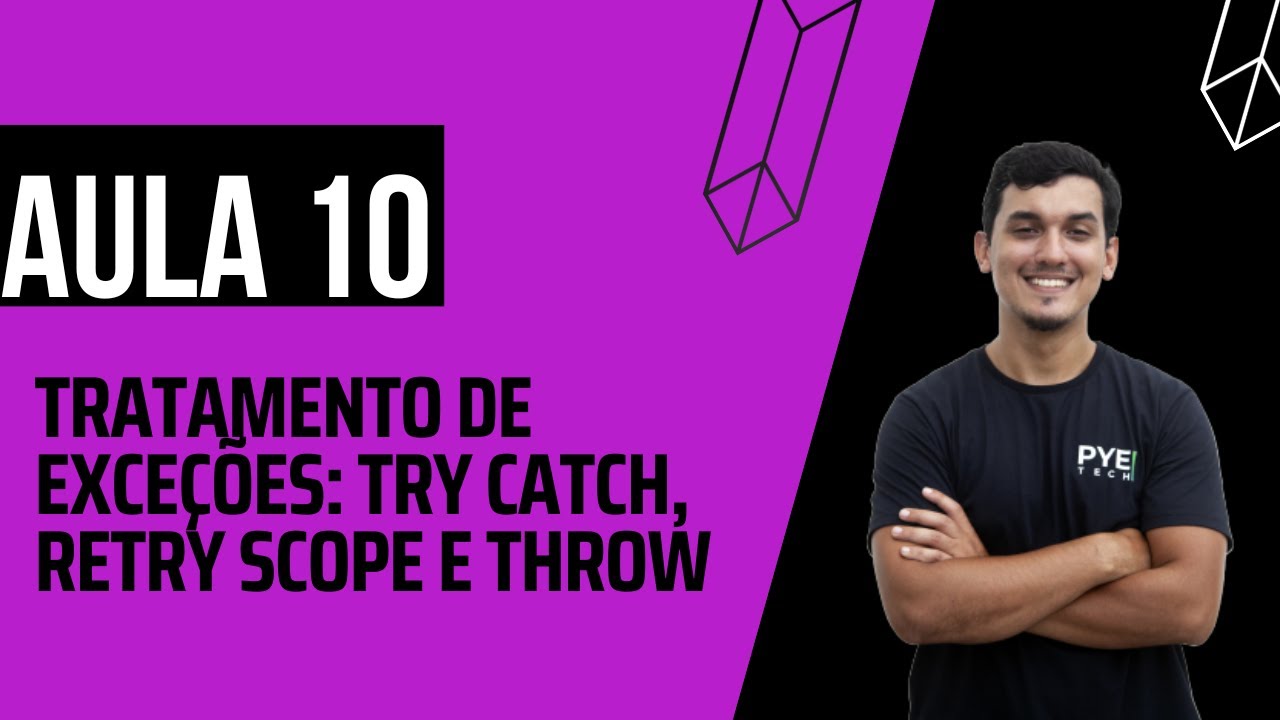 CURSO UIPATH l Aula 10 - Tratamento de exceções: Try Catch, Retry Scope e Throw Exception.