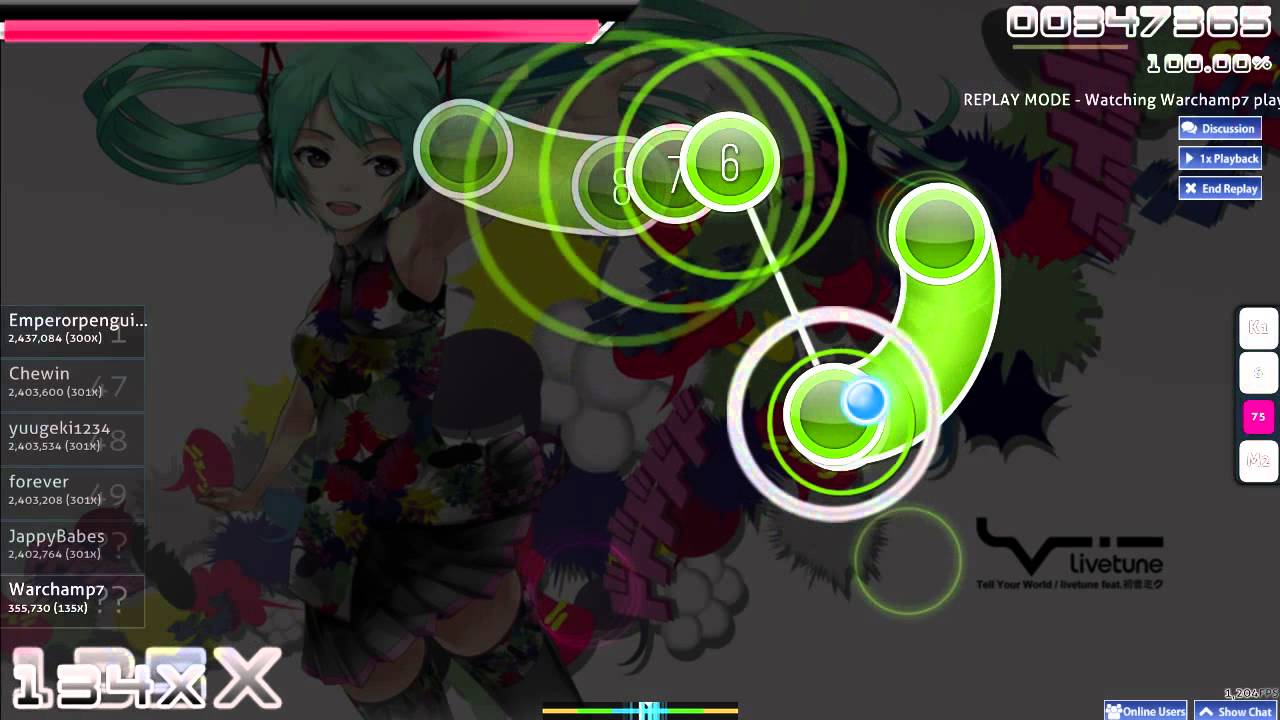 livetune feat. Hatsune Miku - Tell Your World [Kana] SS