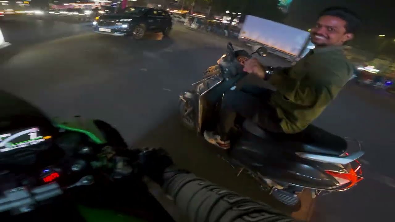 Kawasaki Ninja ZX10R | Sunday Night vlog | Old city Lucknow | Akra Full System | Quickshifter Sound