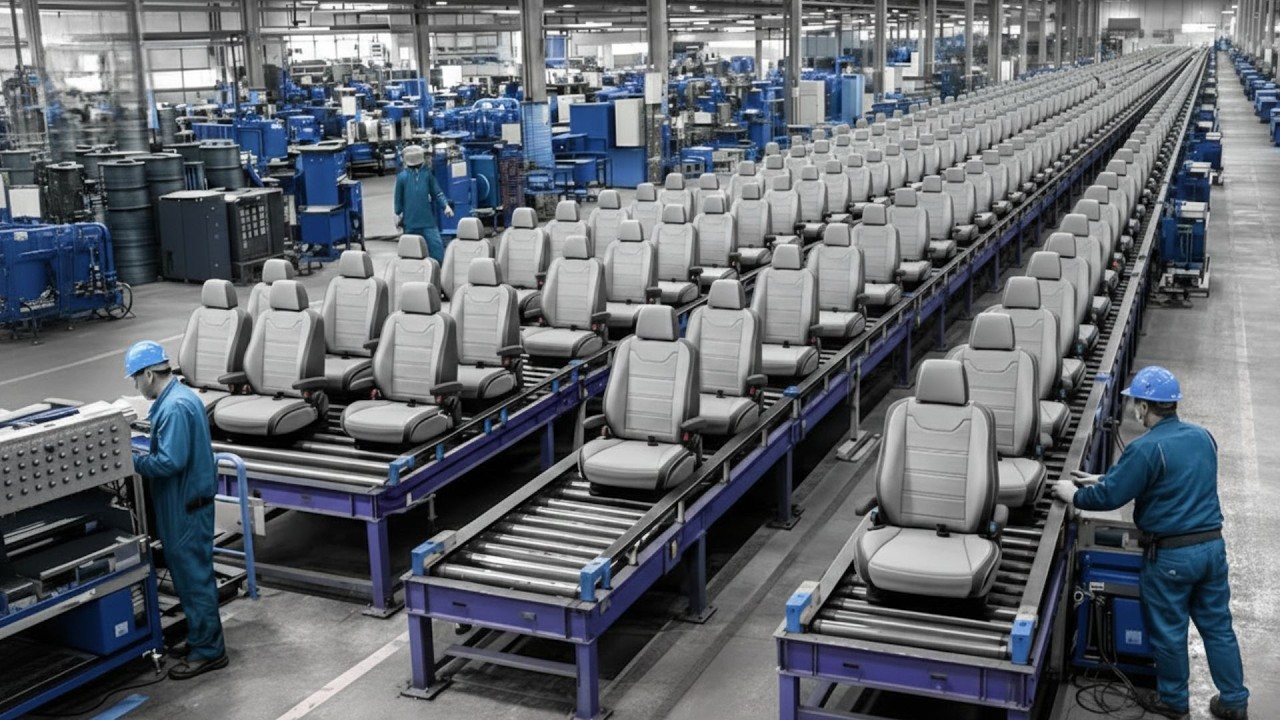 HOW IT’S MADE: CAR SEATS THAT TURN RAW STEEL INTO MILLIONS OF SEATS PER YEAR