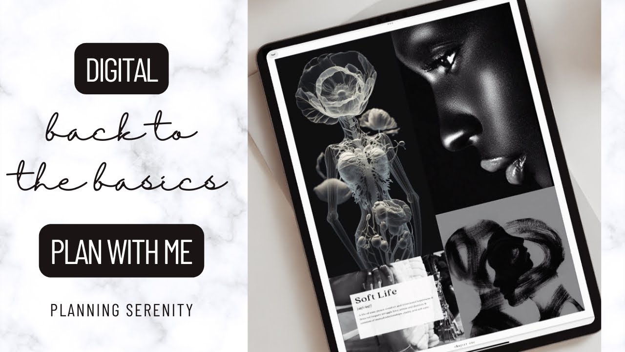 DIGITAL PLAN WITH ME | STICKER THERAPY | HELLO GORGEOUS VOL. 3 DIGITAL PLANNER | BACK TO THE BASICS