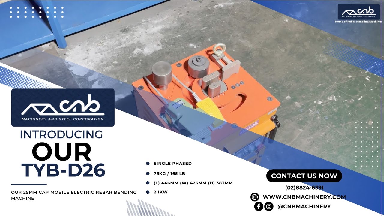Electric Rebar Bender 25mm cap: TYB-D26 Introduction