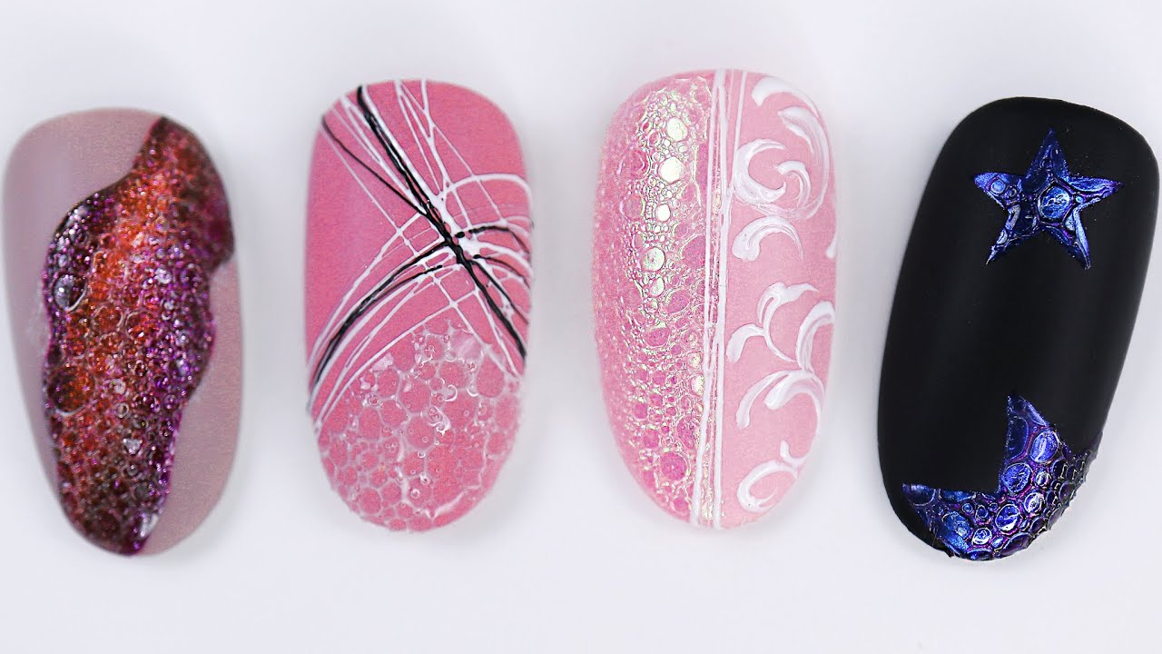 Bubble Nails | Foam Nails | Efekt piany na paznokciach