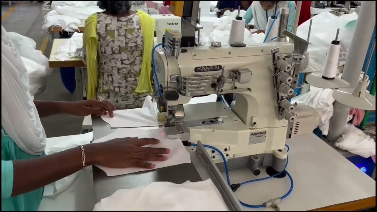 NW8803GMG/ASH Automatic sleeve hemming machine.