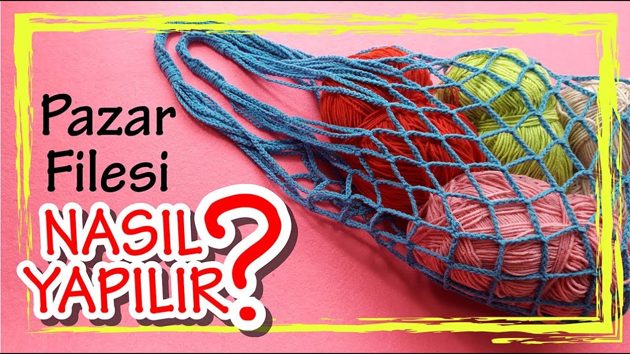 Pazar Alışveriş Filesi Yapımı #örgü#pazar#file#alışveriş#çanta#crochet#çevredostu | DIY