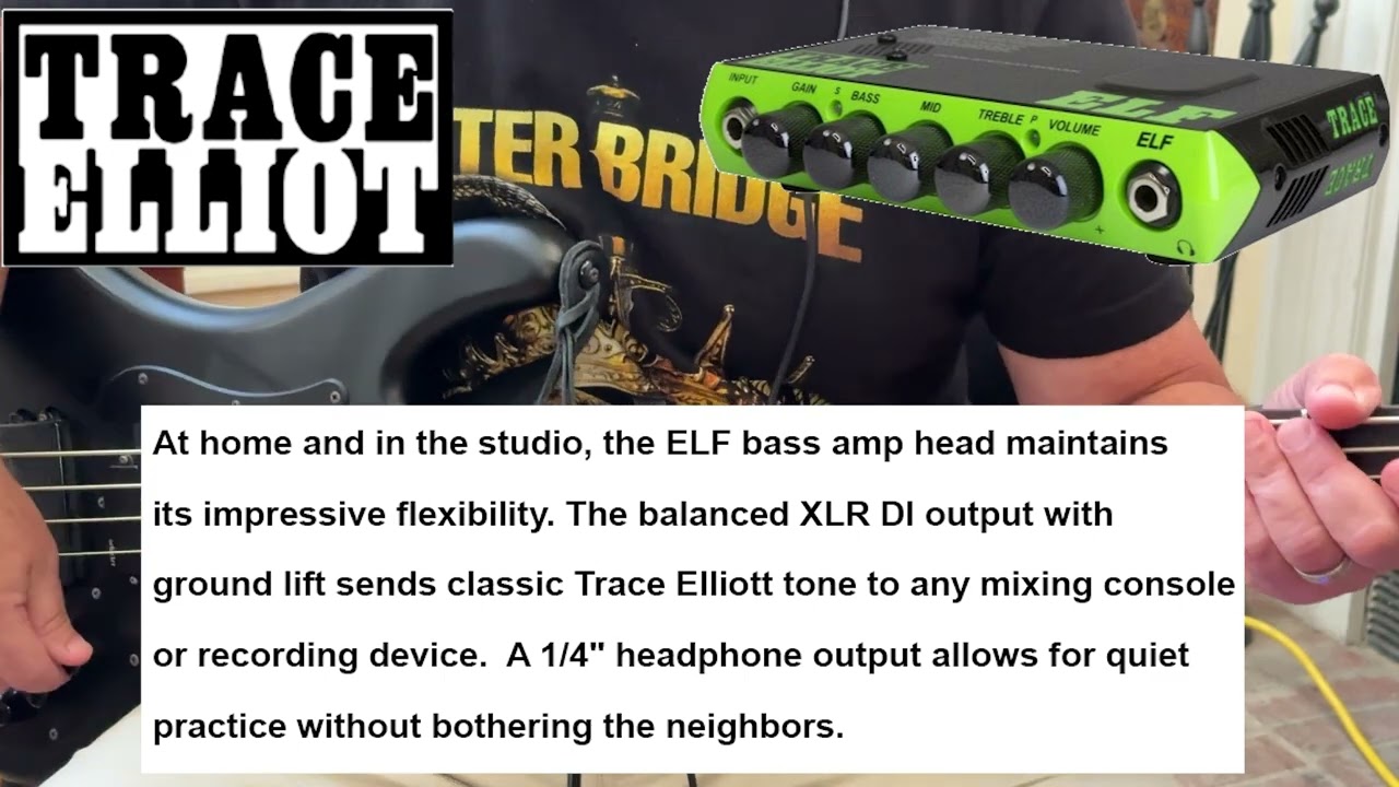 This Trace Elliot ELF Bass Amp will blow your mind with such great sound, low cost, & super compact!