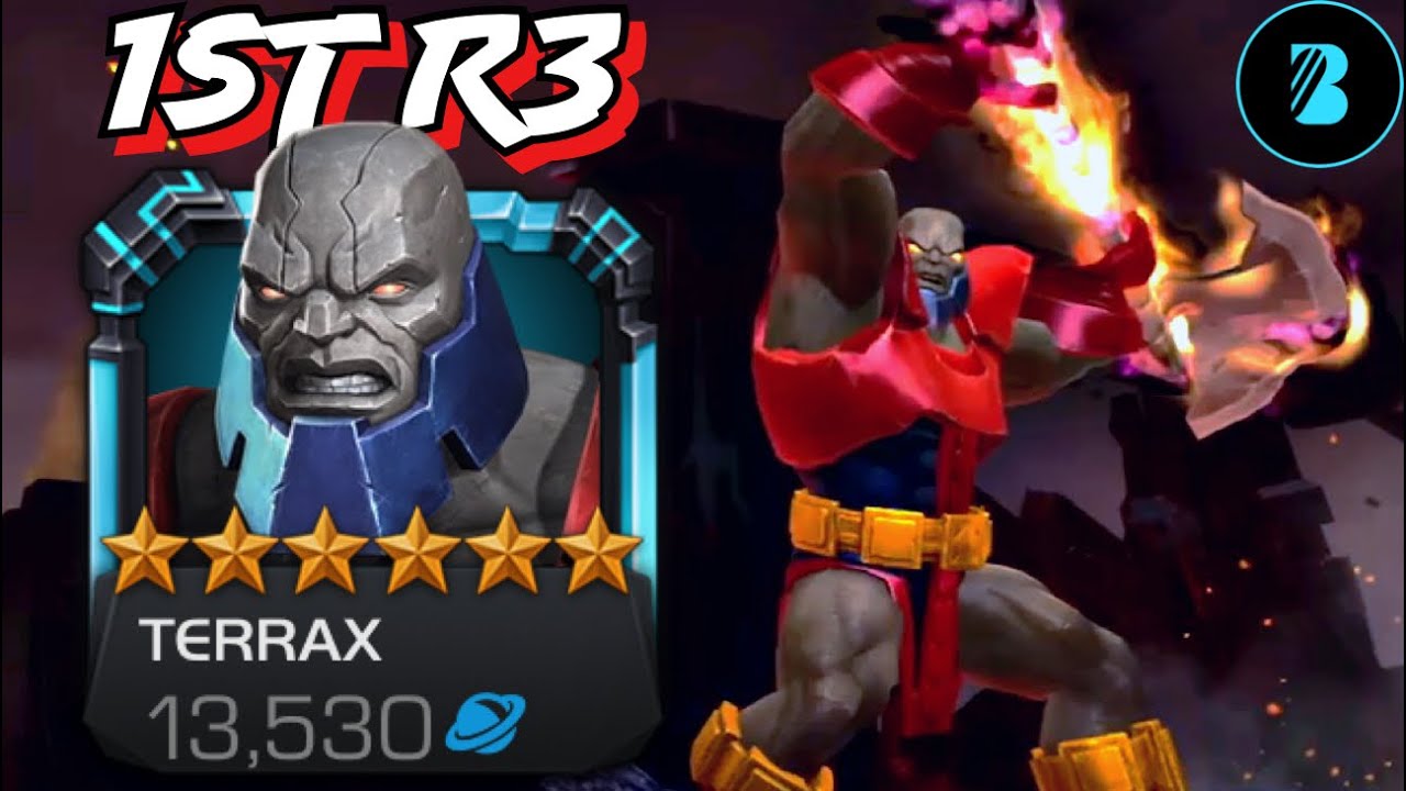 Игровой процесс Terrax — 1-й ранг, 3, 6 звёзд!!! — Marvel: Битва чемпионов