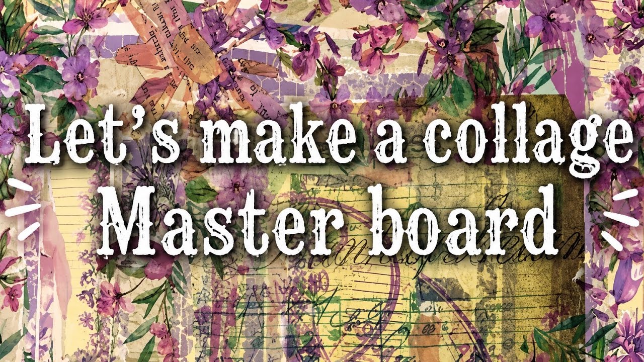 Let&rsquo;s make a collage master board #craftwithme #collage #masterboard