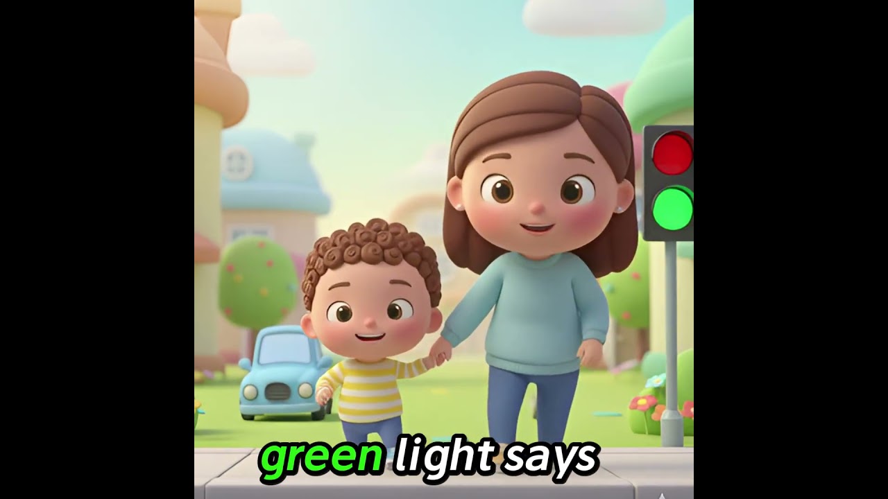 Остановись, посмотри и поезжай! 🚦 | Песенка о безопасности дорожного движения для детей