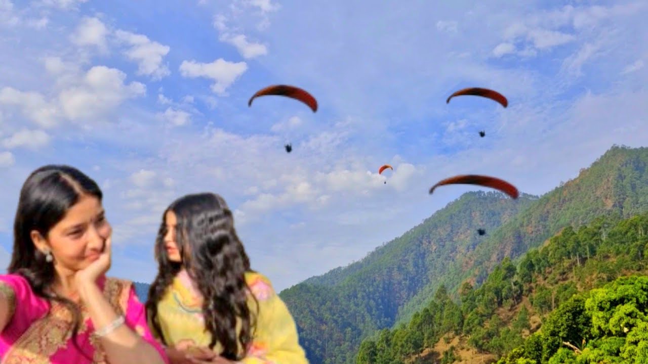 Phali baar dekha logo ko paragliding karte hue😍😍||uttarakhand daily vlog||Jyoti Parihar 
