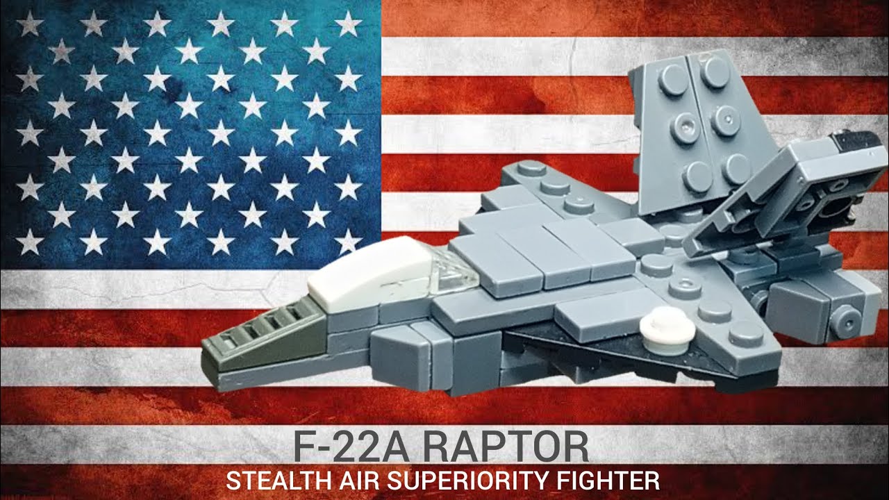 LEGO F-22A Raptor Tutorial MOC (2023 Version)
