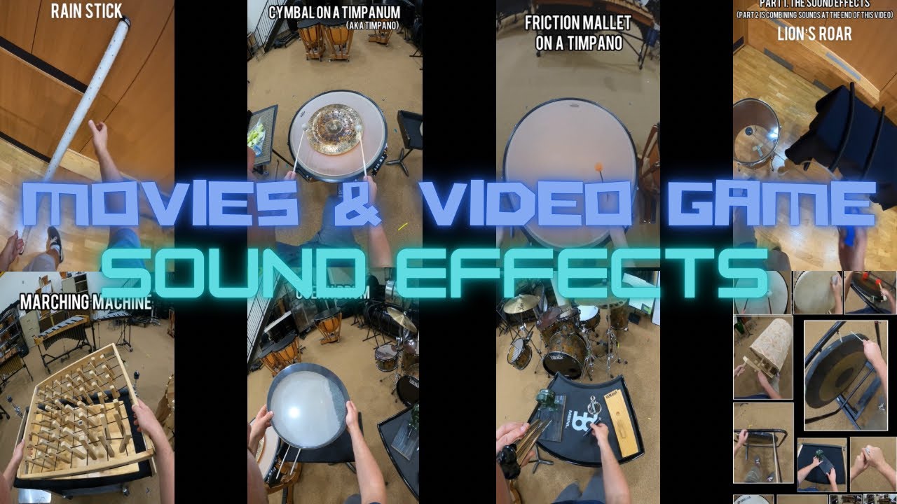 Sound Effects for Movies & Video Games and How They Sound Together!