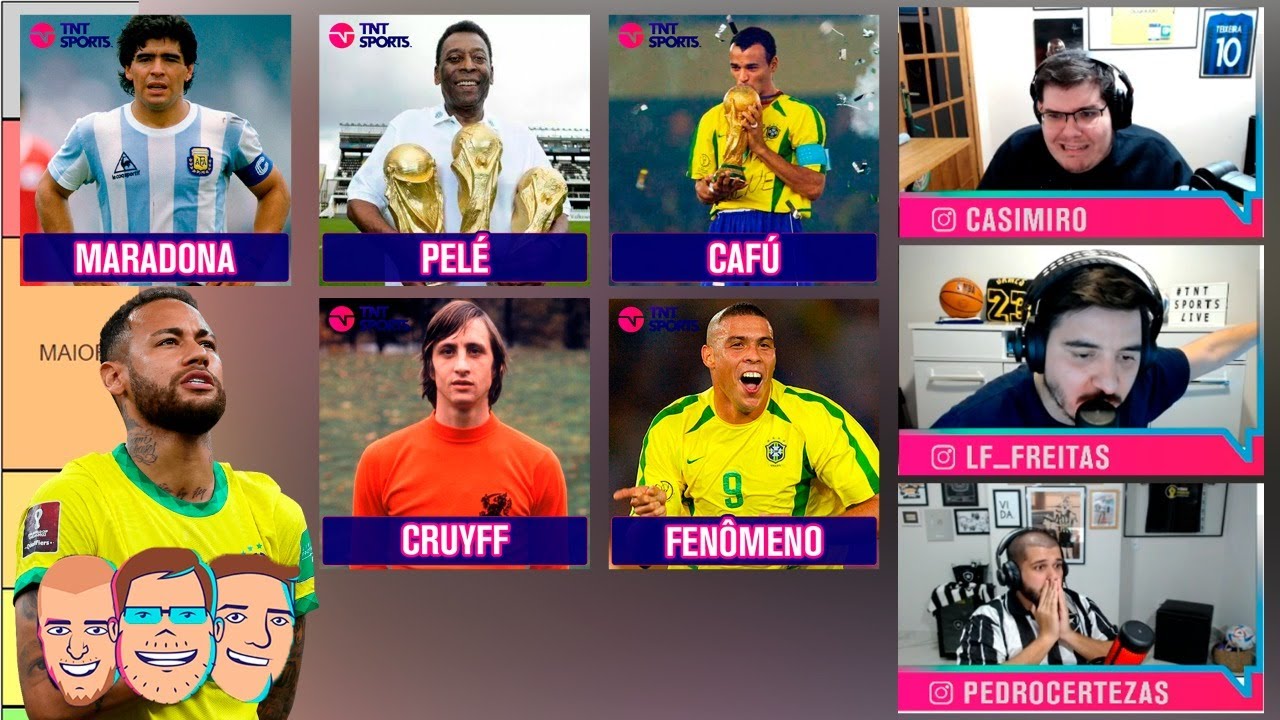 PEGOU FOGO! CRAVAMOS QUAIS JOGADORES SÃO MAIORES E MENORES QUE O NEYMAR! | CORTES TNT SPORTS