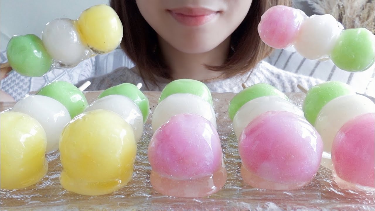 【咀嚼音】パリもち食感がたまらないお団子キャンディを食べる【ASMR/EATINGSOUNDS】