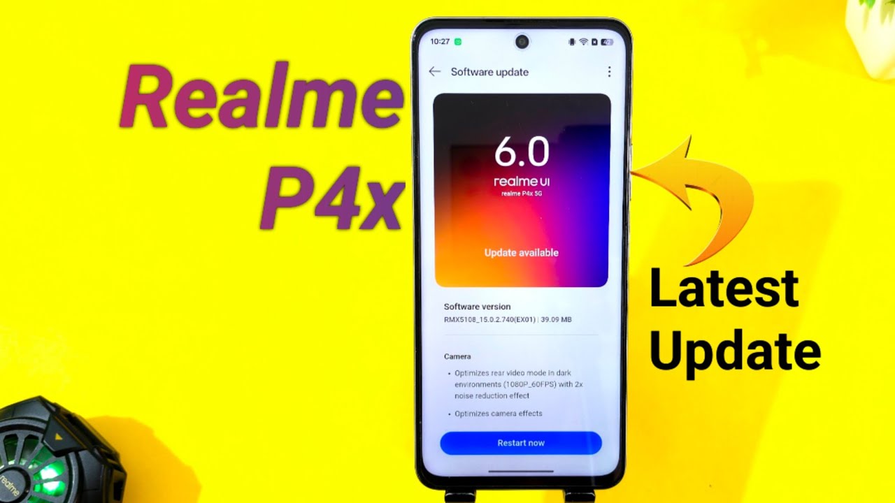 Размер и особенности обновления программного обеспечения Realme P4x 🔥🔥🔥 