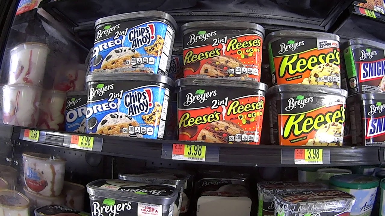 Walmart Ice-cream Brand Selection and Prices..,  2019