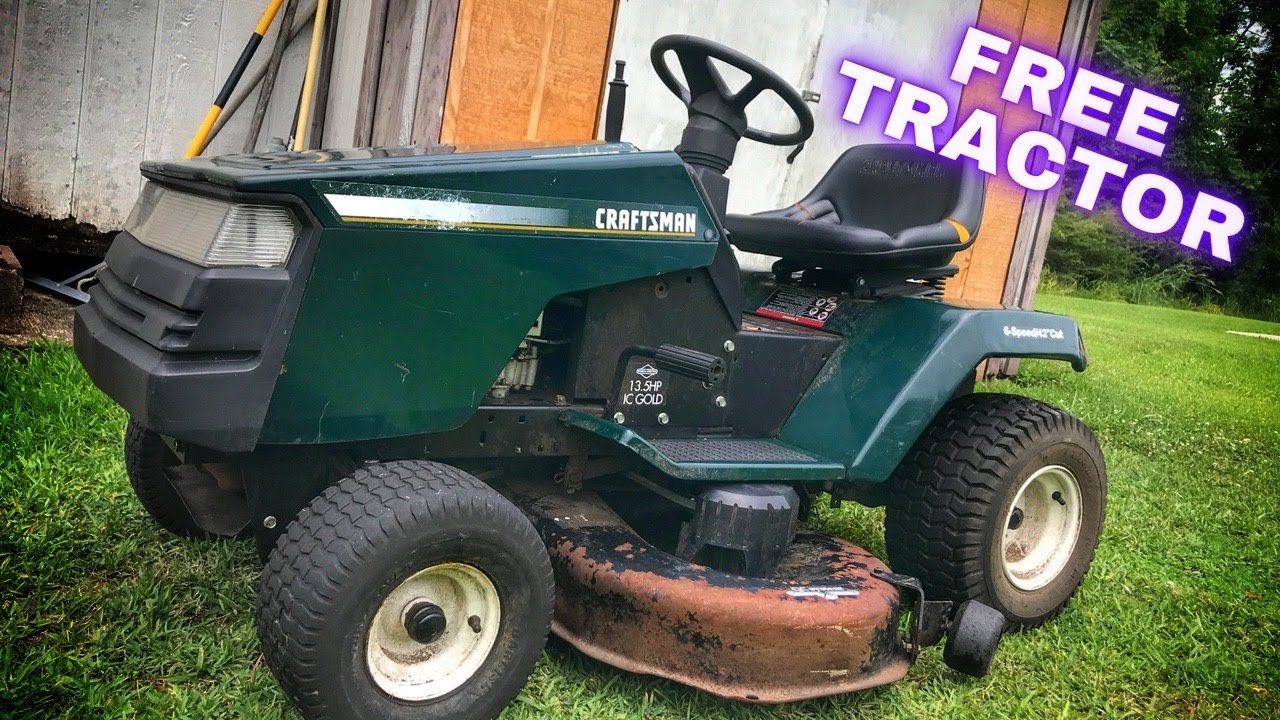 FREE CRAFTSMAN RIDING MOWER WONT START | LETS FIX IT