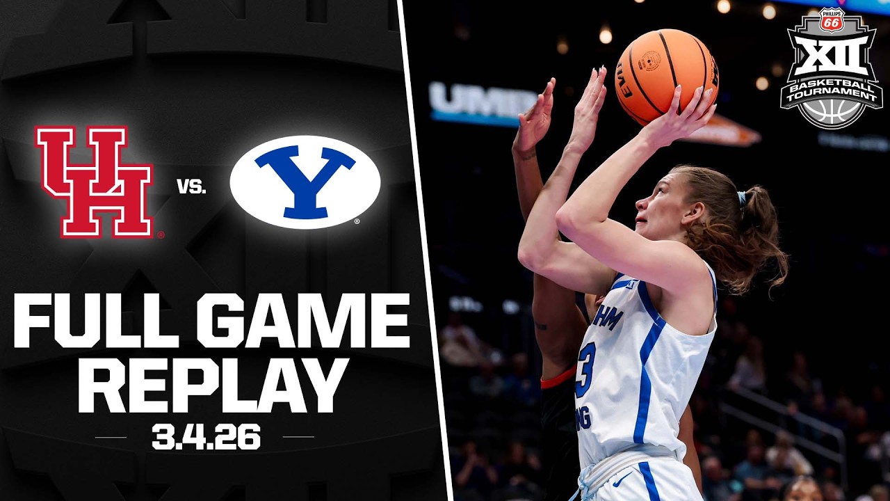 Houston vs. BYU Full Game Replay (3.4.2026) | 2026 Phillips 66 Big 12 Women’s Basketball Tournament