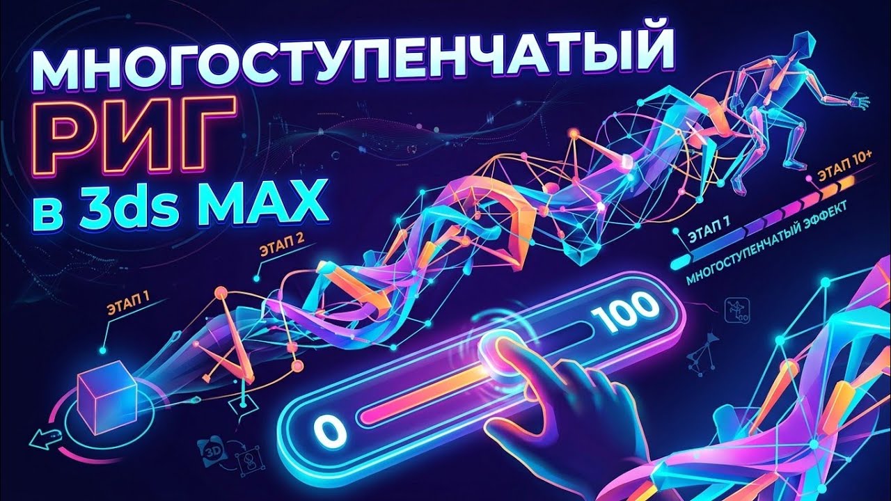 Многоступенчатый Риг в 3ds Max. Простая техника упрощает жизнь