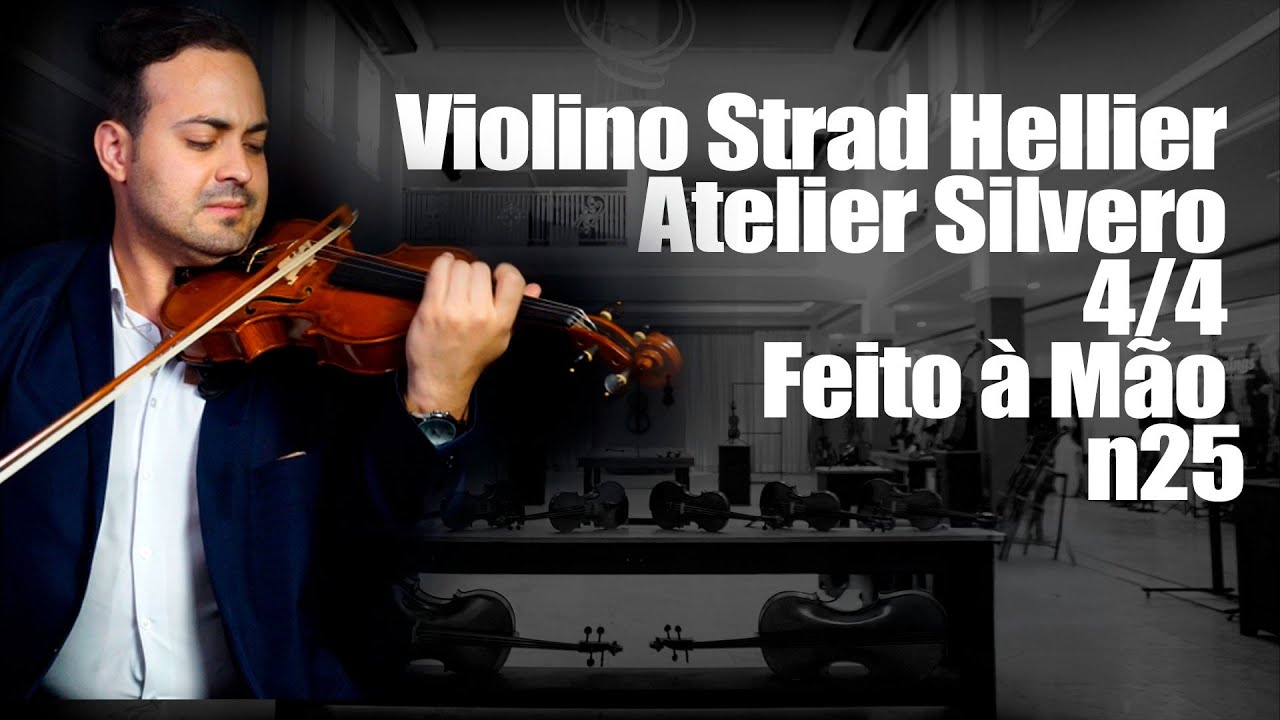 Violino Strad Hellier Atelier Silvero 4/4 Feito à Mão n25