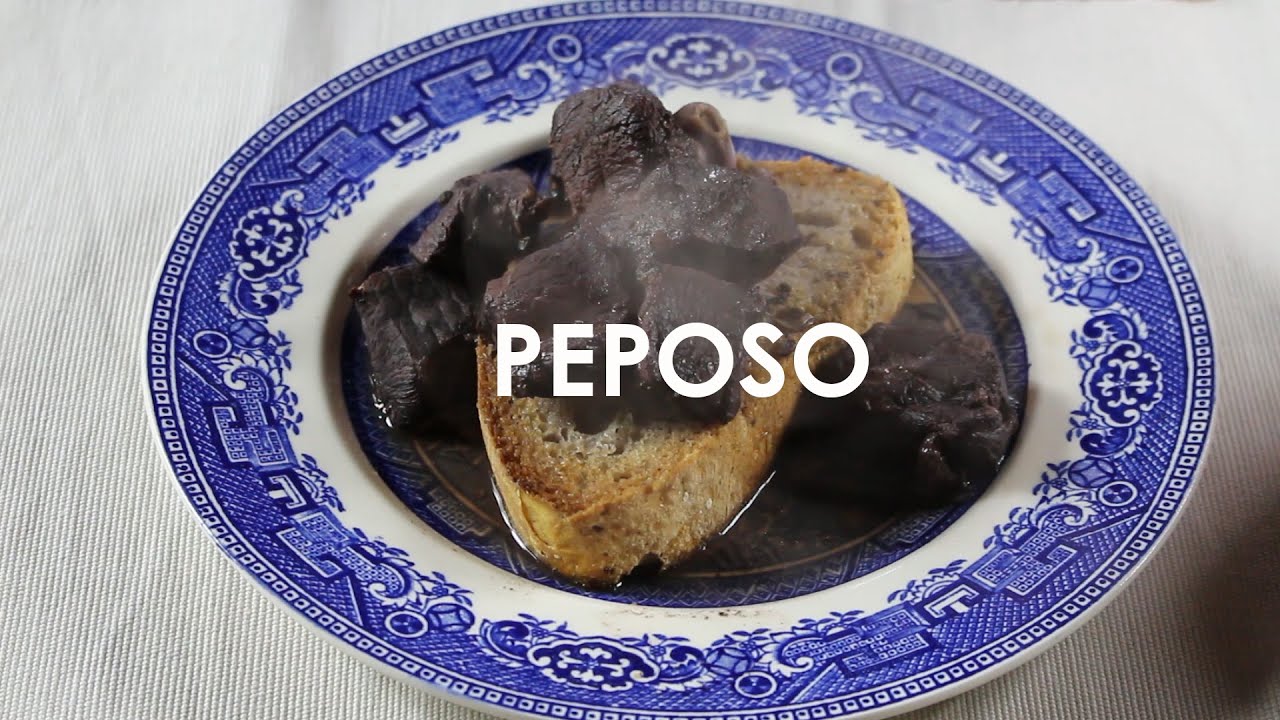 Peposo: beef, pepper, and red wine stew
