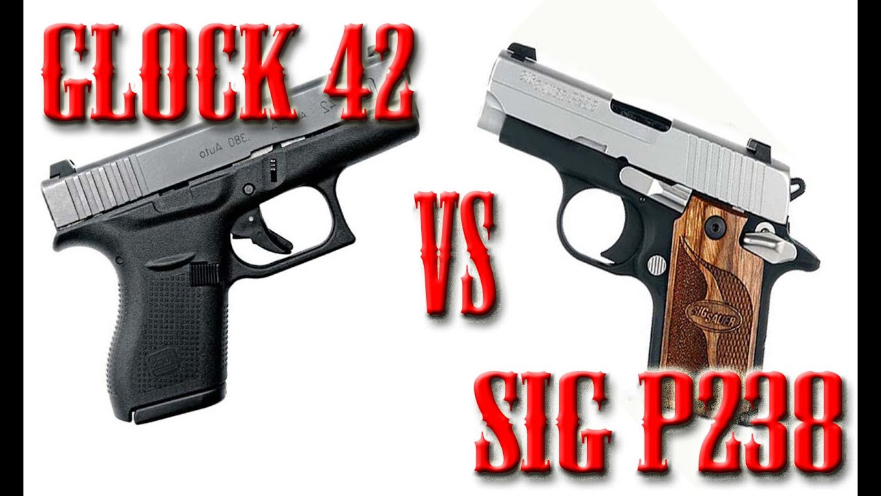 Glock 42 vs Sig Sauer P238 Pocket Pistol Showdown