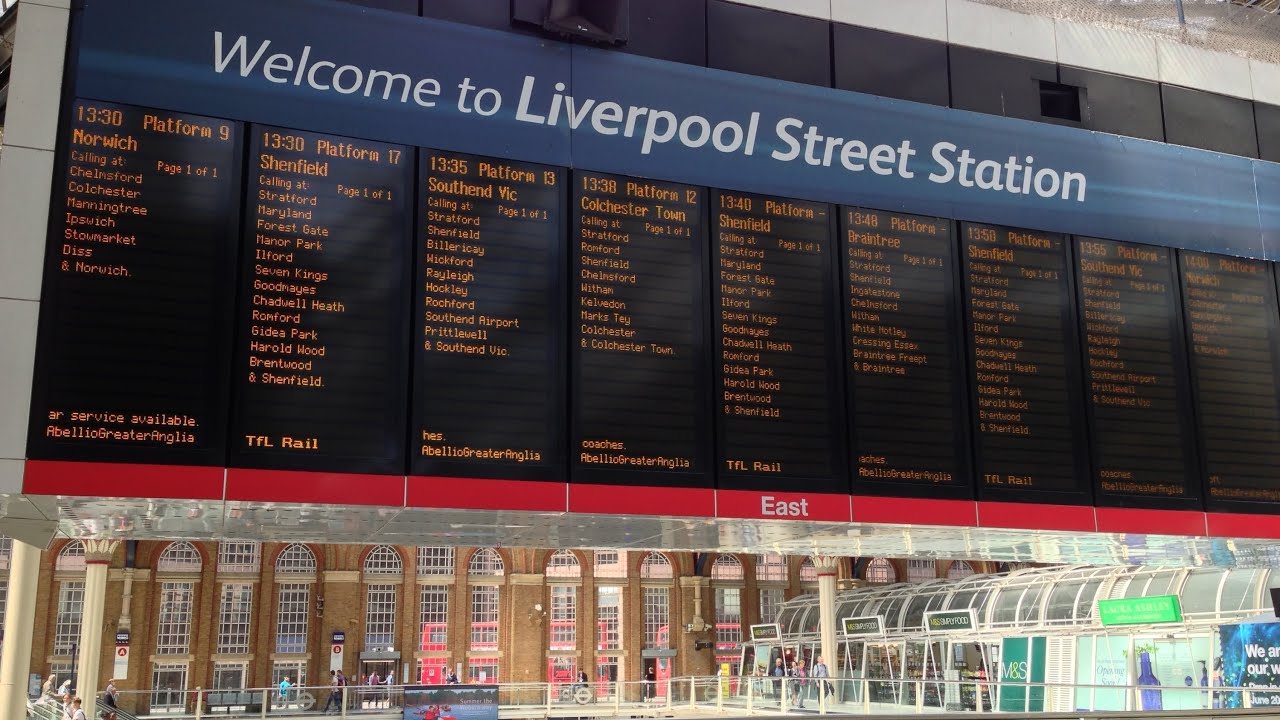 London Liverpool Street Announcements and Photos