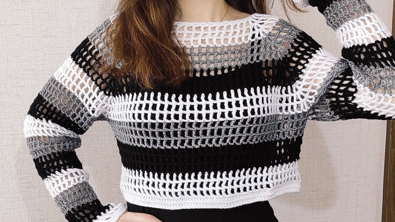 ÇOOOOOOK KOLAY YAKADAN BAŞLAMALI DİKİŞSİZ BLUZ ☑️ TEK VİDEO ❤️#örgü #crochet #knitting @orguhocam