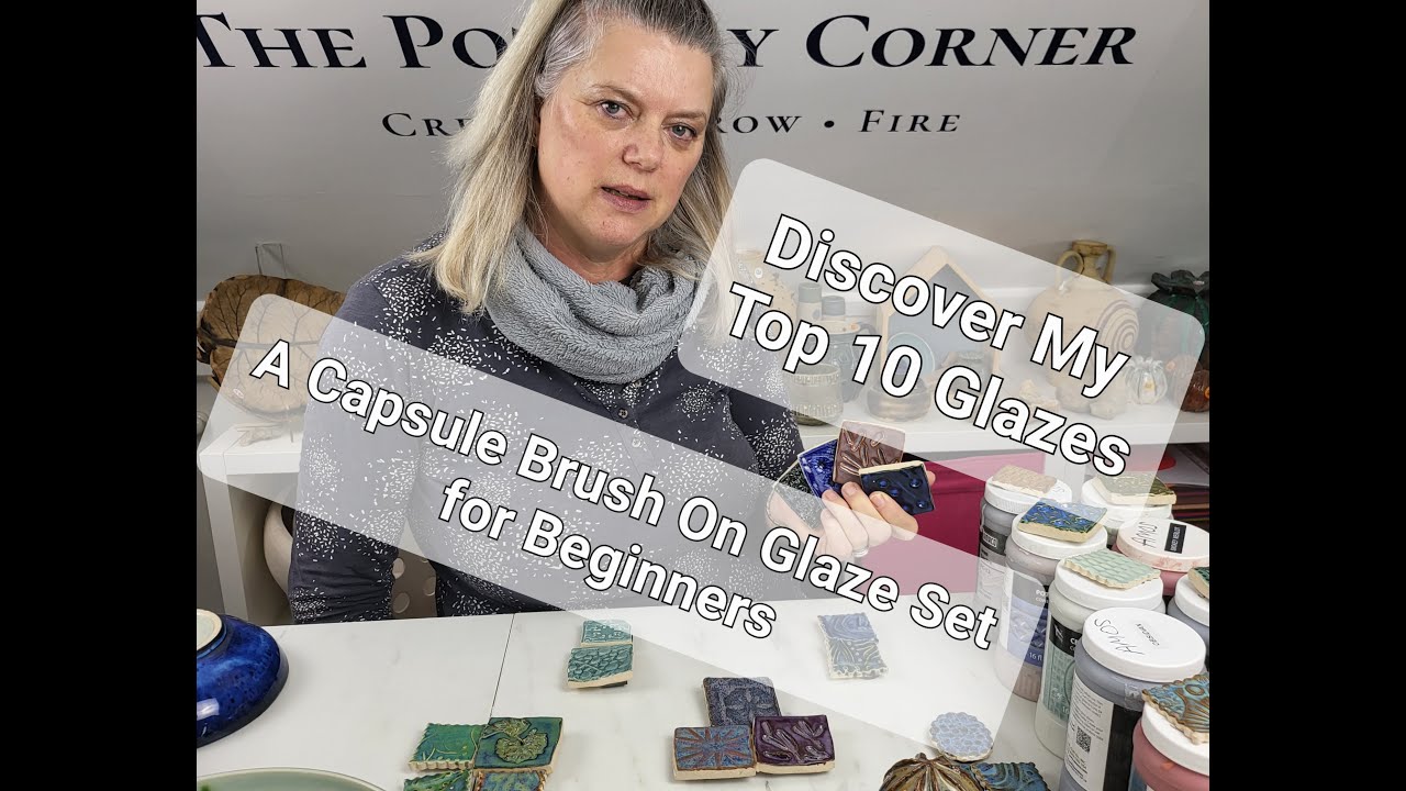 TOP 10 BRUSH-ON GLAZES FOR POTTERY - My Capsule Glaze Selection for the Beginner (Pottery Tutorial)