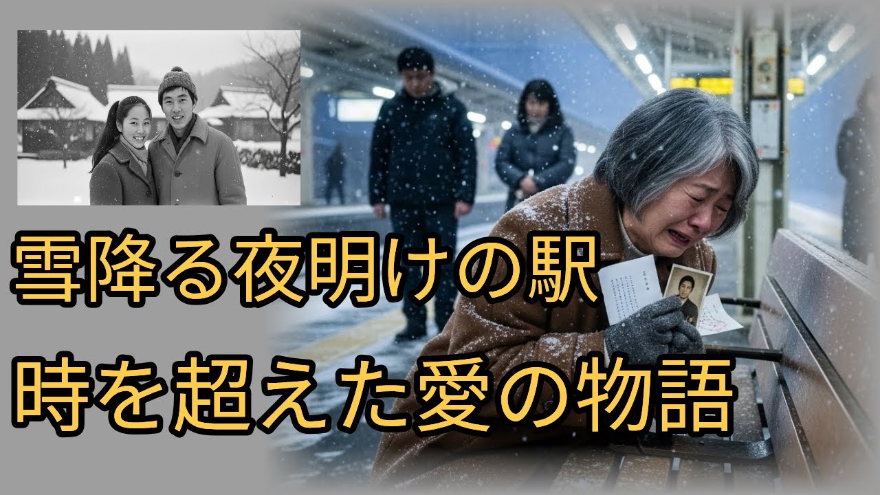 雪降る夜明けの駅 , 時を超えた愛の物語