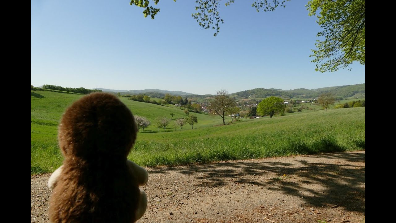 Wandern mit dem Corona Igel - Rodensteiner Land Odenwald Fränkisch-Crumbach Nonroder Höhe - Teil 1
