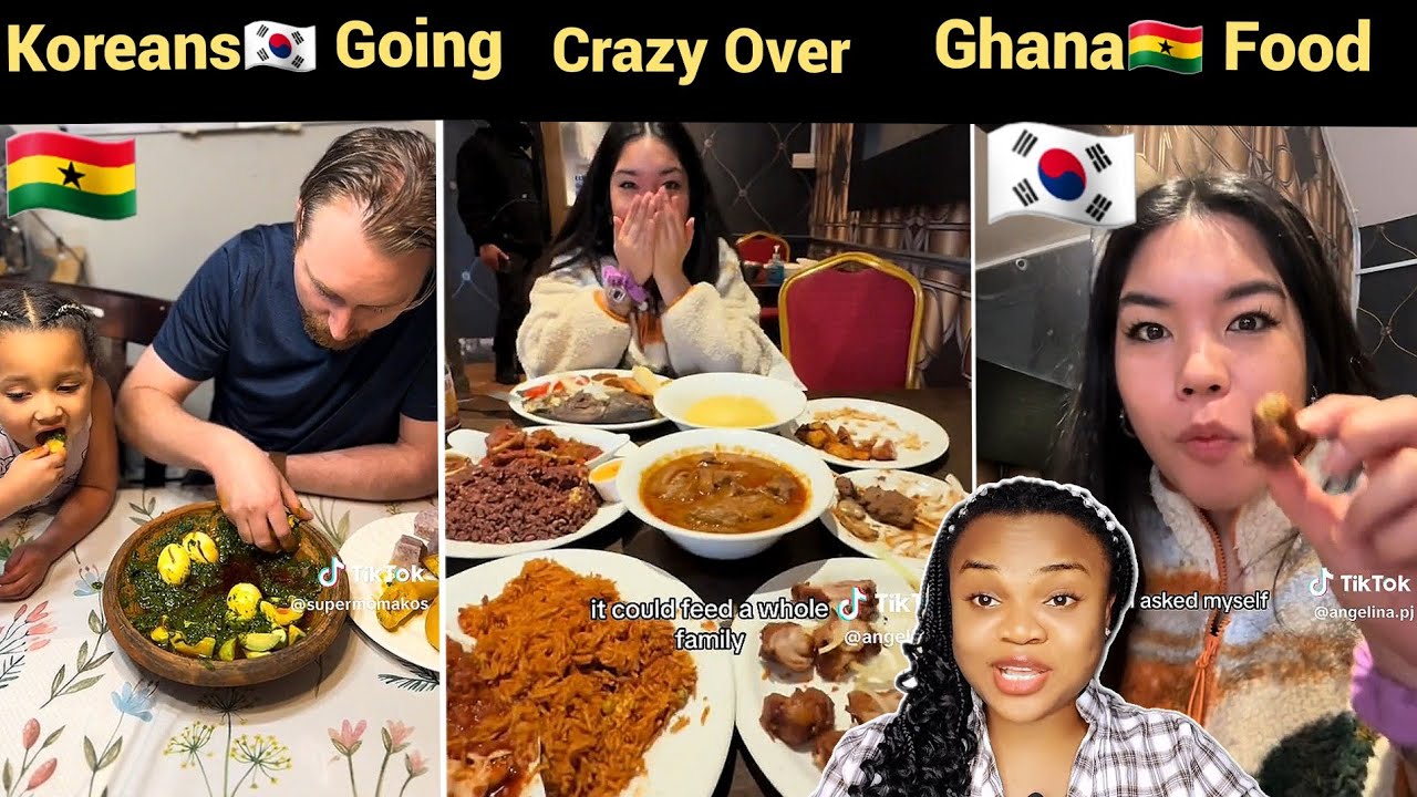 Ghana🇬🇭 Food Trending in Korea🇰🇷| Shocking Koreans Reaction to Ghana🇬🇭 Food #ghana