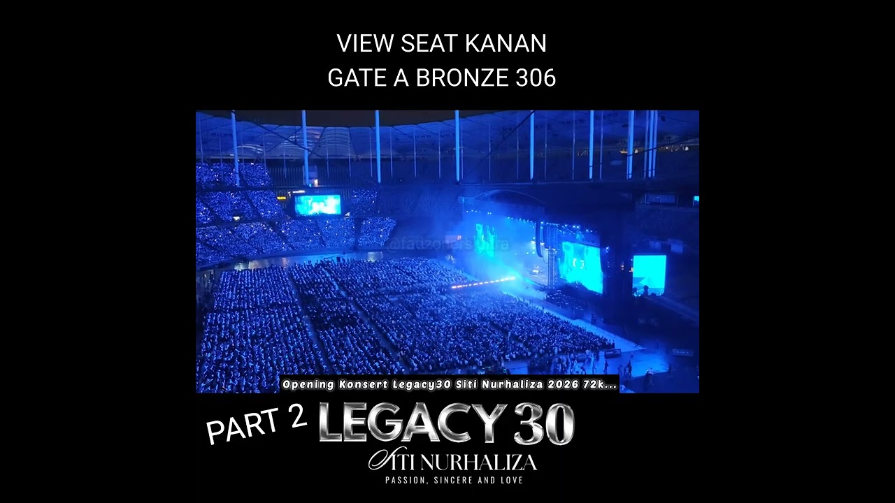 Part 2 Konsert Legacy30 Siti Nurhaliza - Opening Amazing 