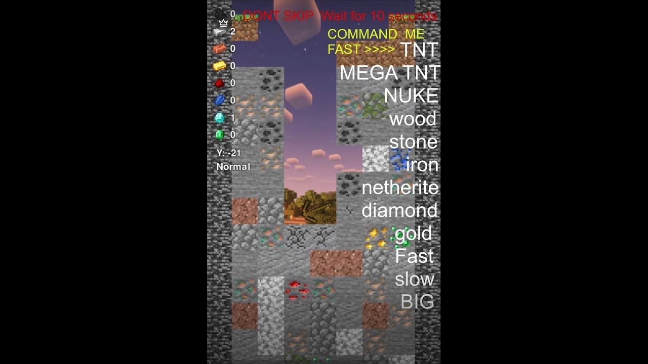 🔴  Minecraft Falling Pickaxe 