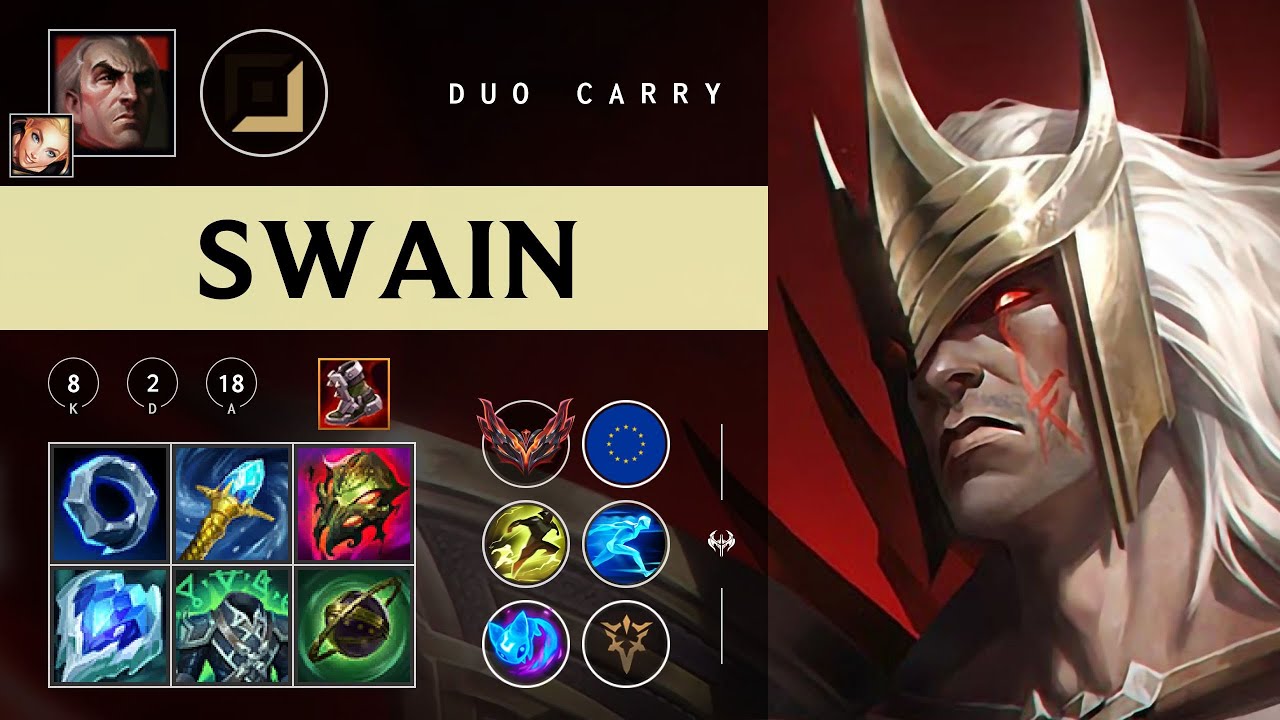 Swain Carry vs Caitlyn - EUW Grandmaster Patch 26.02