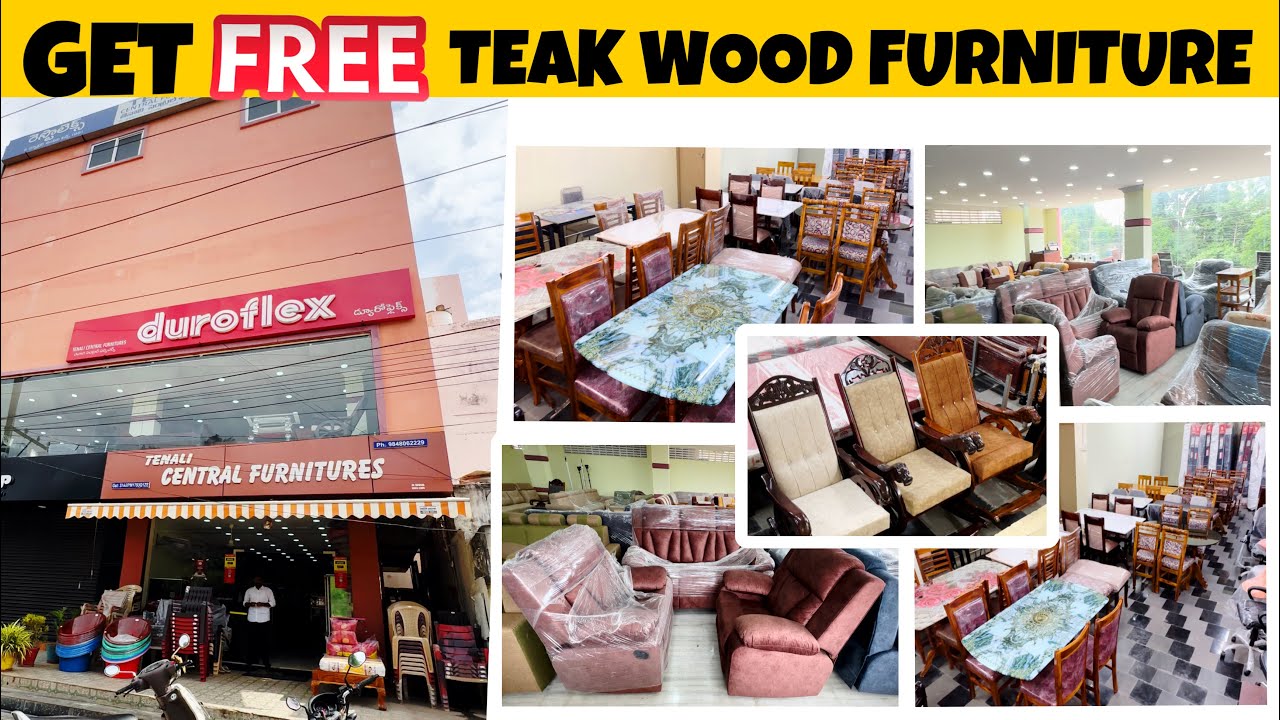 Tenali central Furnitures || Get free Free teak wood furniture by following instagram & YouTube