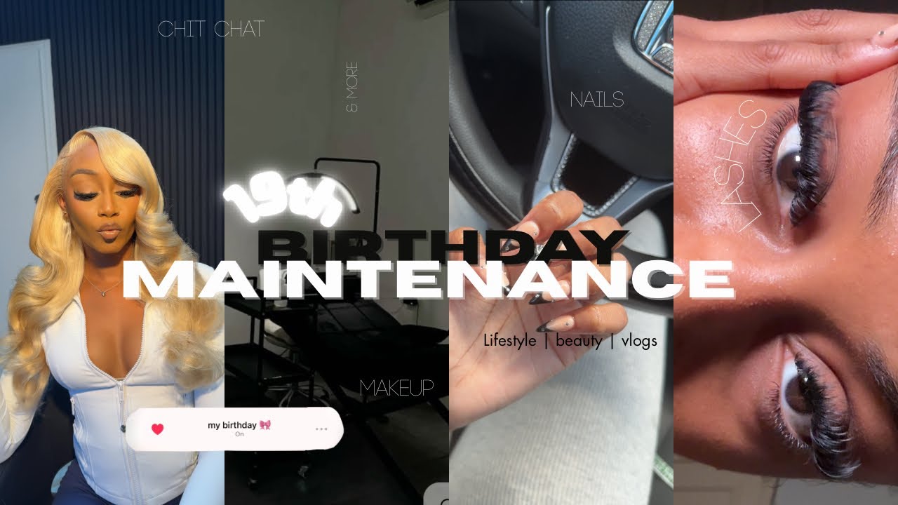 19th BIRTHDAY MAINTENANCE VLOG 🎀 | lashes, nails, hair, photoshoot & more | Lovely Leah 