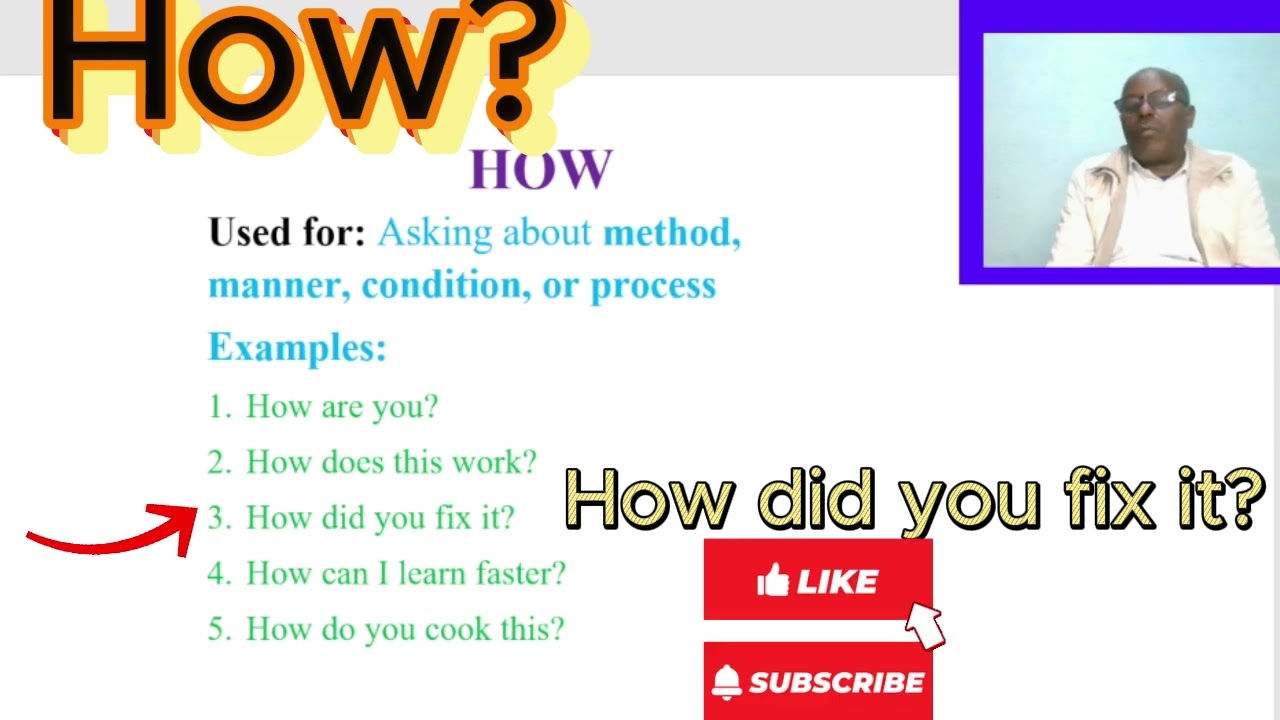 Learn using How to ask questions