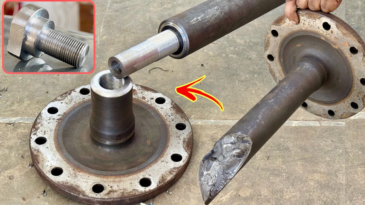Real Mechanic's Adventure // How Discerning Mechanic Repaired Broken Truck Axle Like Shape of Sword