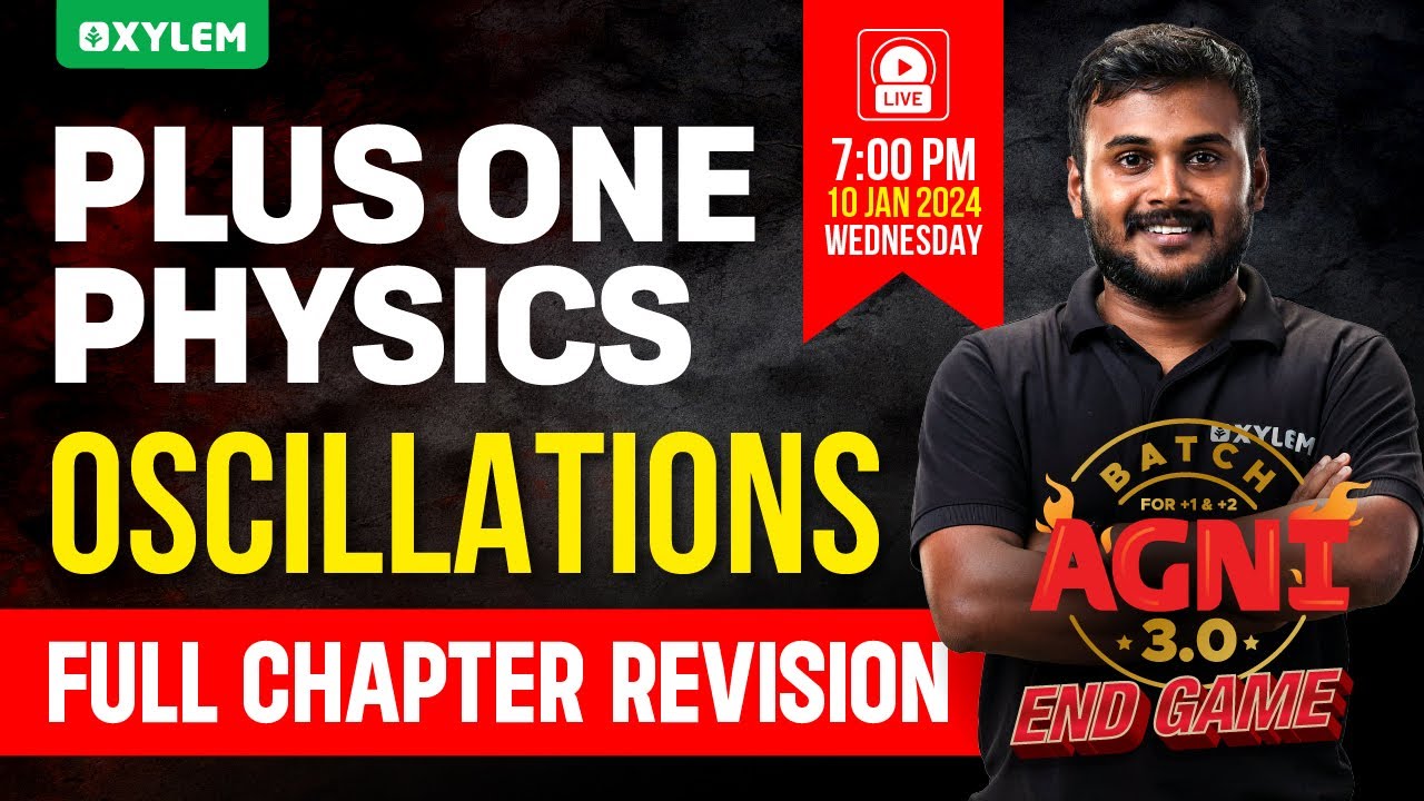 Plus One Physics - Oscillations | Xylem Plus One