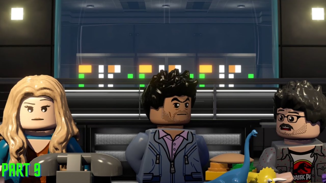 Gray and Zach escape the Indominus-Rex - Lego Jurassic World (Part 9)