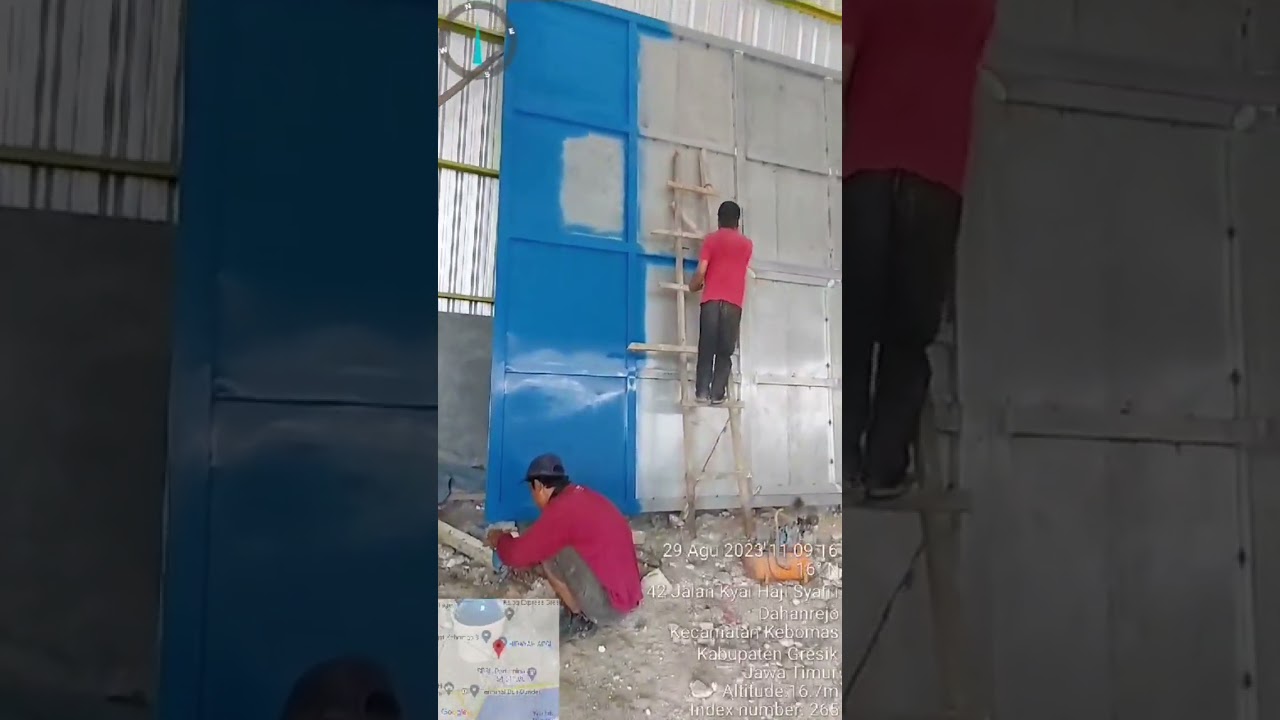 pengecatan pintu #project #gudang