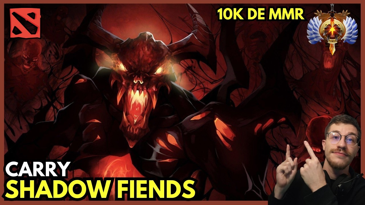 ESTRALANDO DE Shadow Fiend Carry no Patch 7.40C... 10k de MMR... #dota2 #dota2brasil