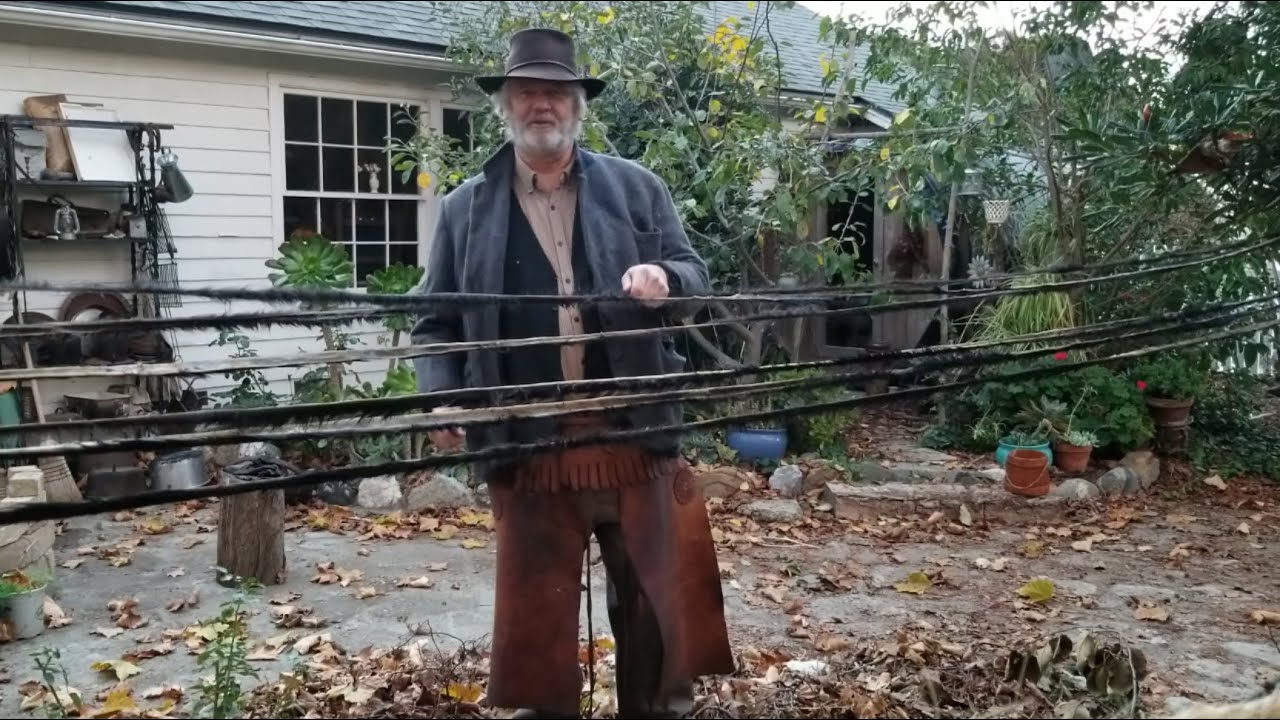 Rawhide: rehydrating stretching drying & deharing | Californio Traditions 0006