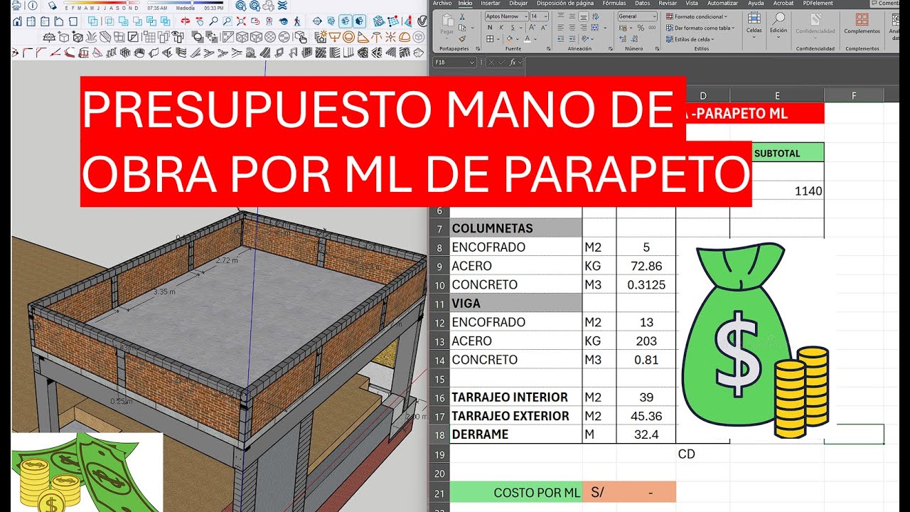 precio de muro de parapeto #construccion #albañilería #construction #entretenimiento #ladrillo
