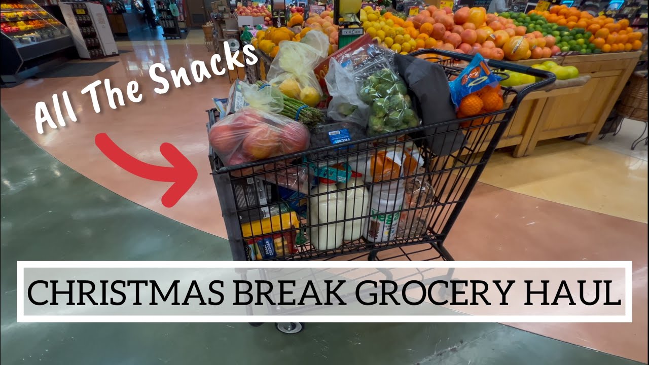 Подготовка к рождественским каникулам | Семейная закупка продуктов на 500 долларов